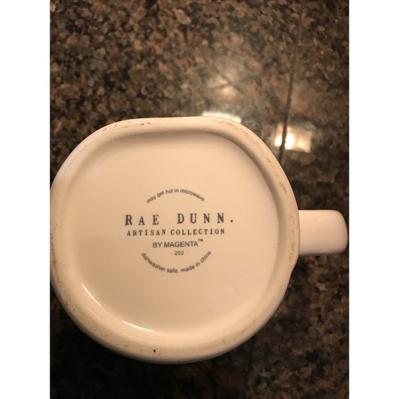 Rae Dunn White "Mr Claus" Mug Artisan Collection by Magenta - Picture 2 of 2